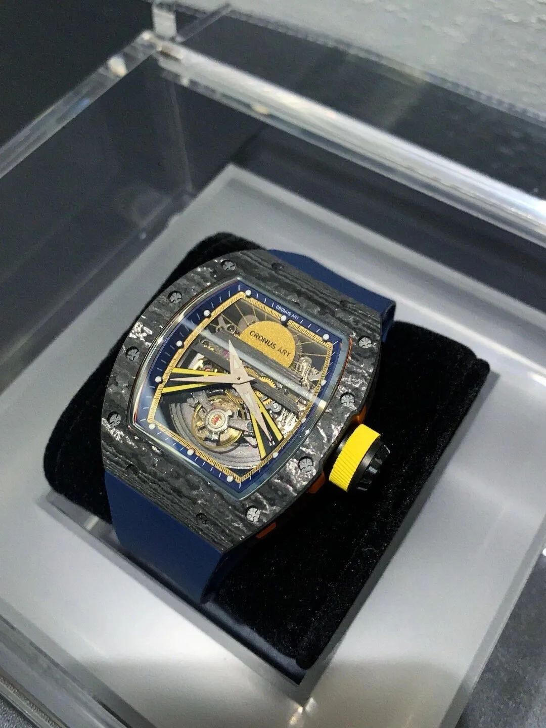 Копия часов CronusArt NTPT Carbon Fiber Watch CM36-001