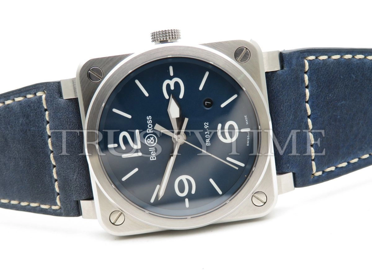 Копия часов Bell & Ross BR 03-92 Blue Steel BR0392-BLU-ST/SCA
