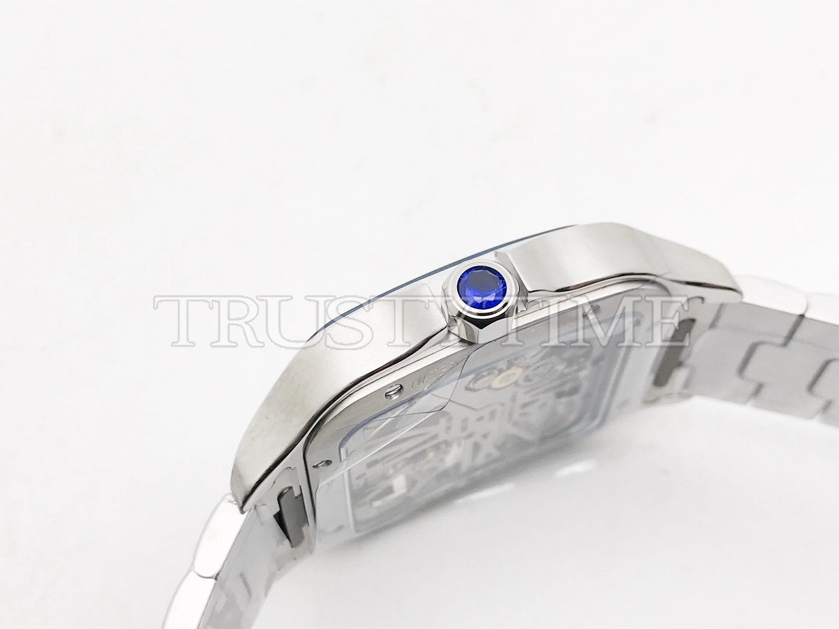 Копия часов Cartier Santos de Cartier Large Skeleton 40mm WHSA0026
