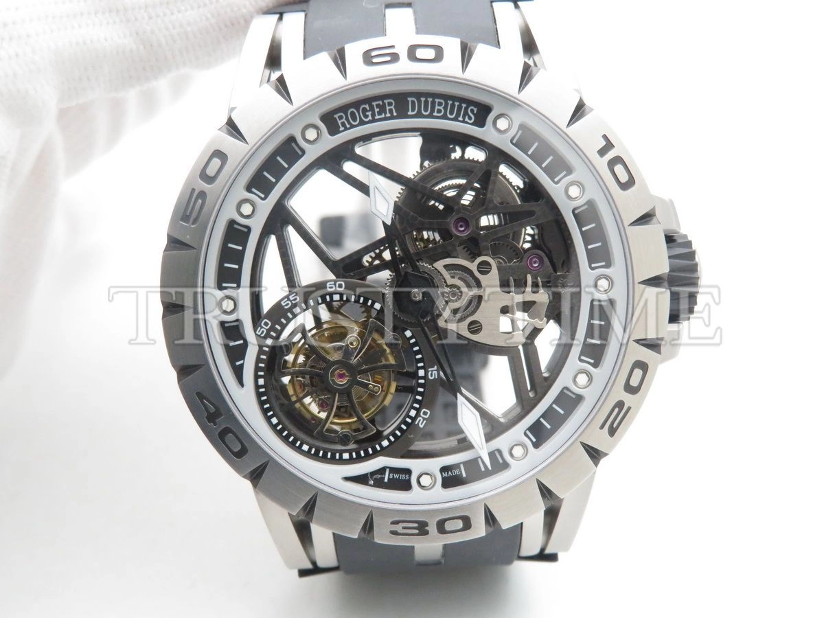 Копия часов Roger Dubuis Excalibur Spider Skeleton Flying Tourbillon 45mm RDDBEX0479