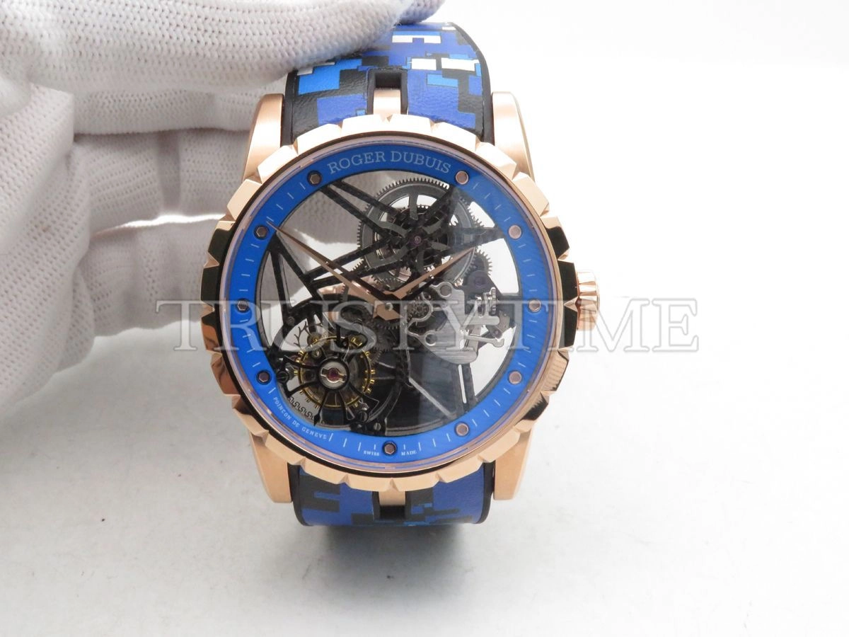 Копия часов Roger Dubuis Excalibur Skeleton Flying Tourbillon