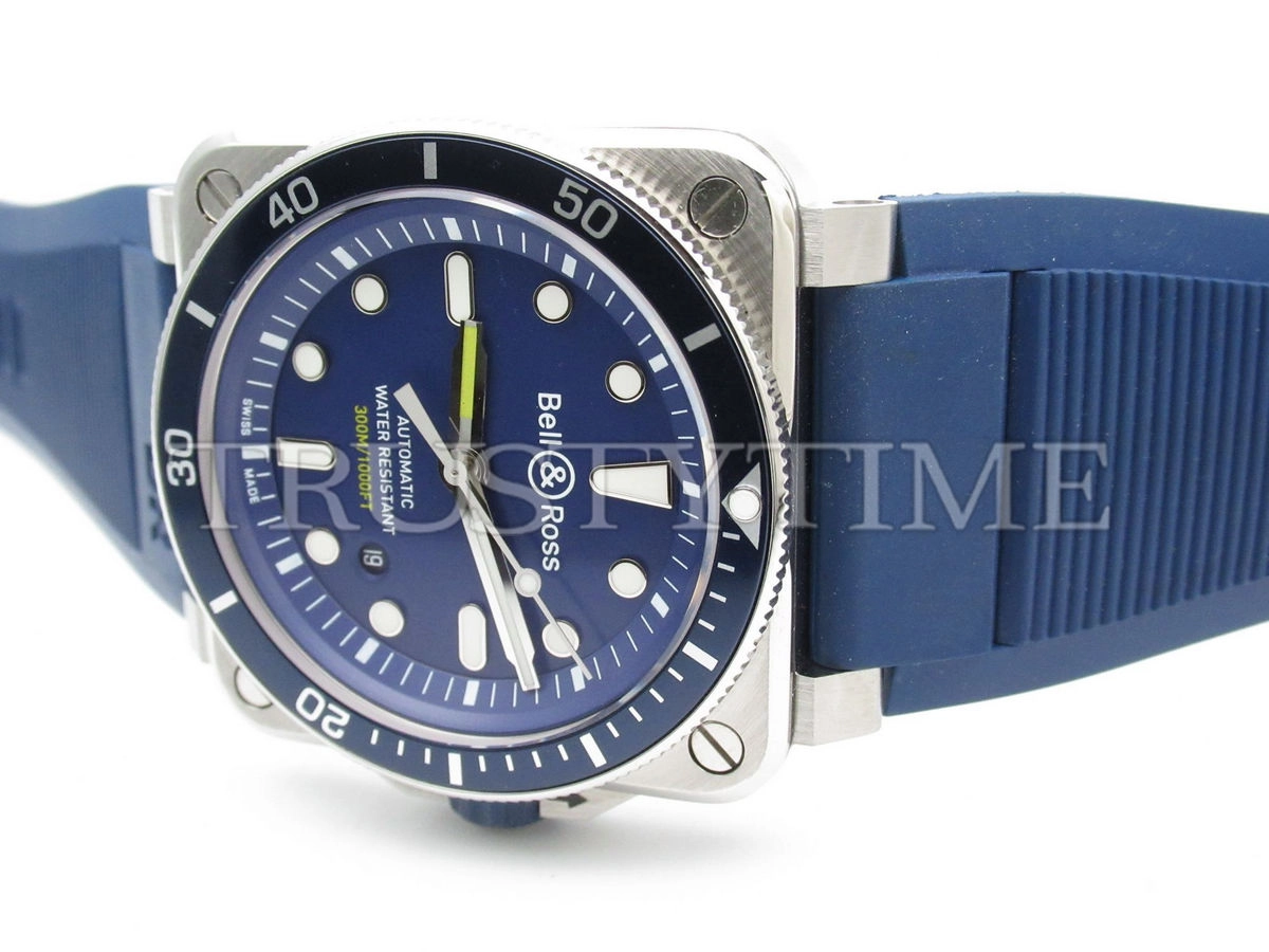 Копия часов Bell & Ross BR 03-92 Diver Blue BR0392-D-BU-ST/SRB