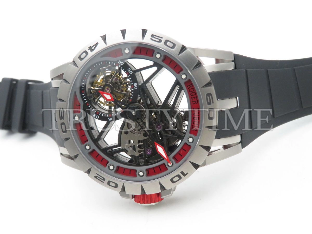 Копия часов Roger Dubuis Excalibur Spider Skeleton Flying Tourbillon 45mm RDDBEX0545