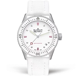 Копия часов Blancpain Fifty Fathoms Bathyscaphe Saint Valentin 2023 - 5100A-1127-W52A