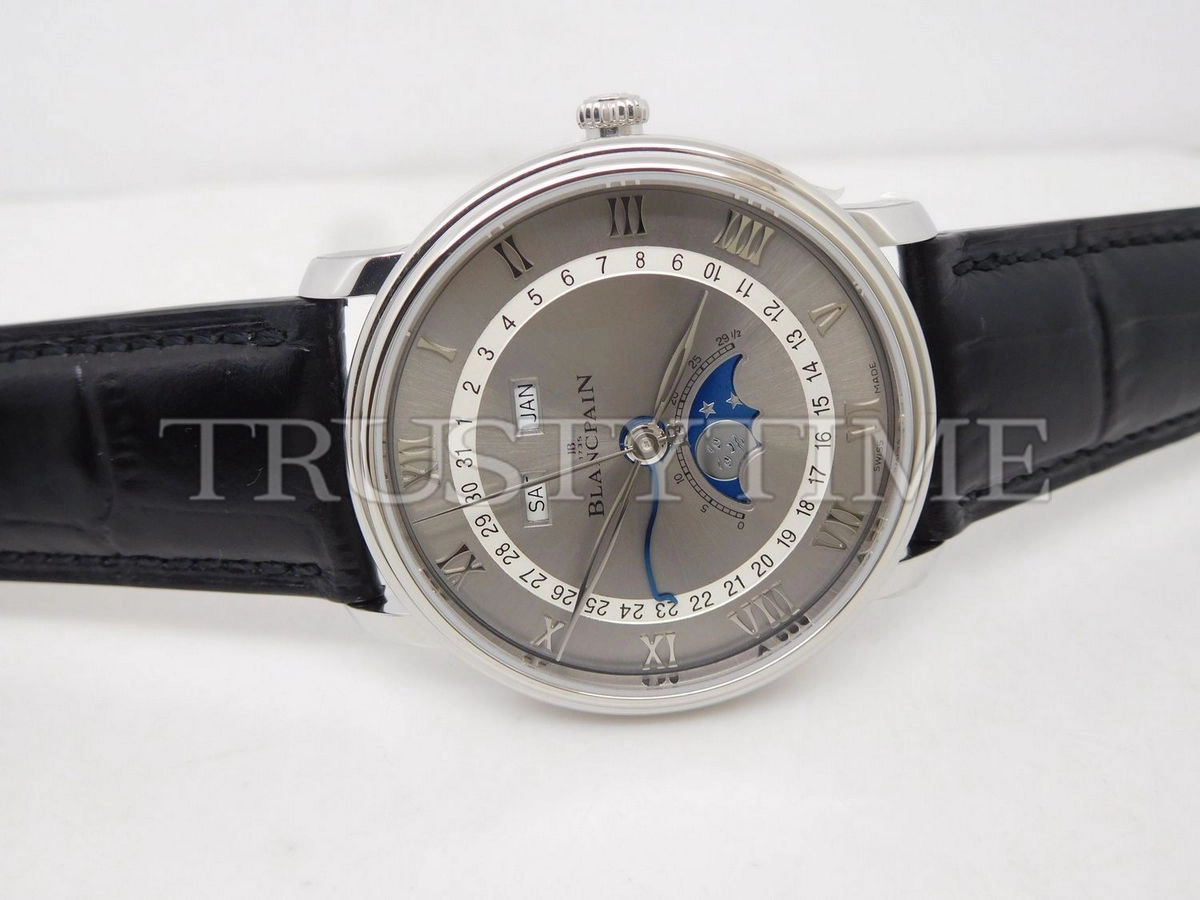 Копия часов Blancpain Villeret Quantième Complet 40mm 6654-1113-55B