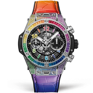 Копия часов Hublot Big Bang Unico Titanium Rainbow 42mm 441.NX.1117.LR.0999
