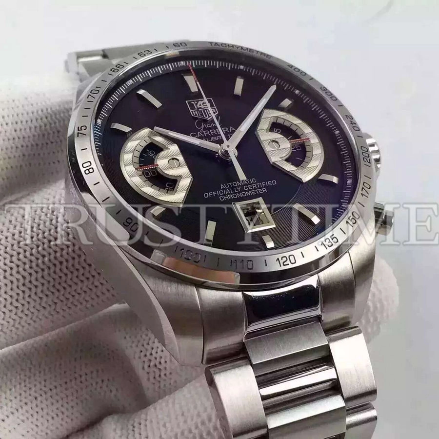 Копия часов Tag Heuer Grand Carrera Calibre 17 RS 43mm CAV511A.BA0902