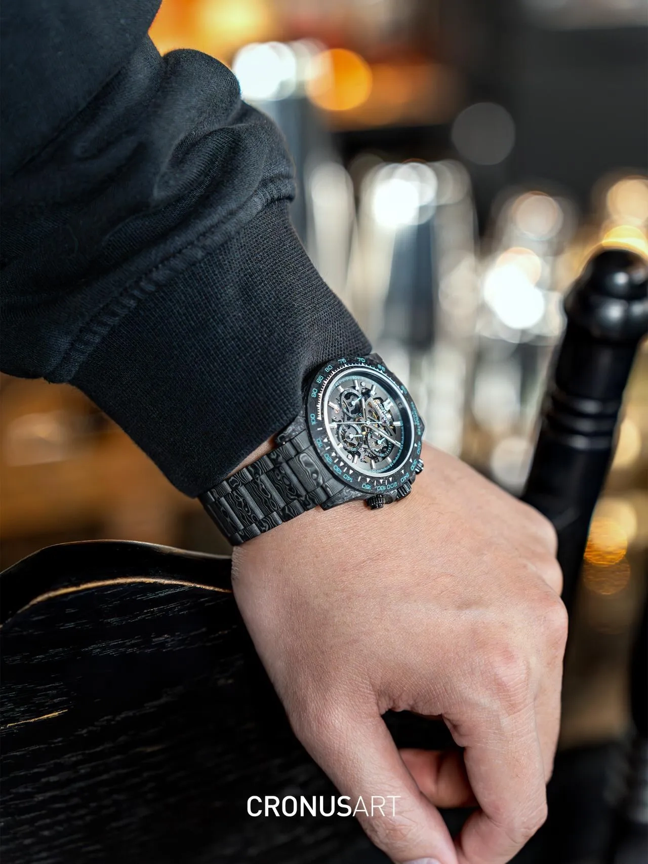 Копия часов CronusArt NTPT Carbon Fiber Watch Limited edition CM016-027