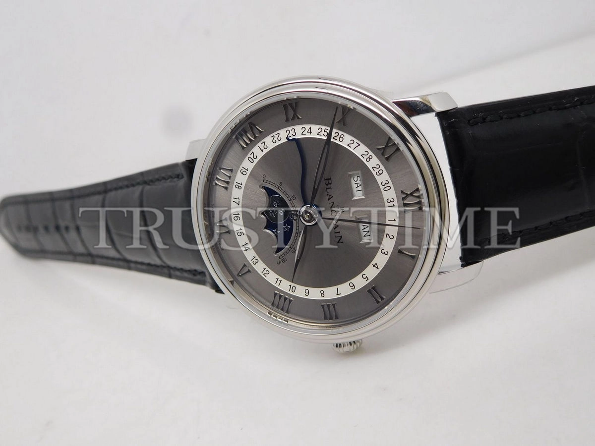 Копия часов Blancpain Villeret Quantième Complet 40mm 6654-1113-55B