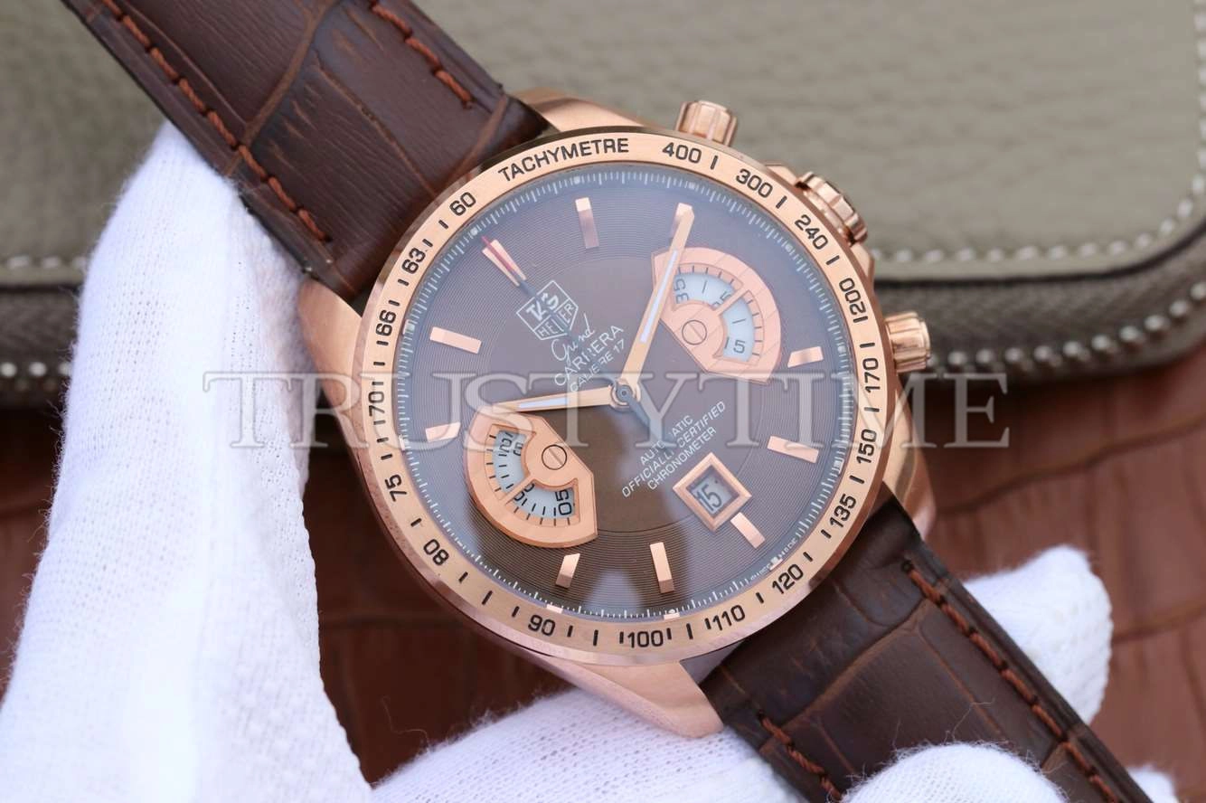 Копия часов Tag Heuer Grand Carrera Calibre 17 RS 43mm CAV514C.FC8171