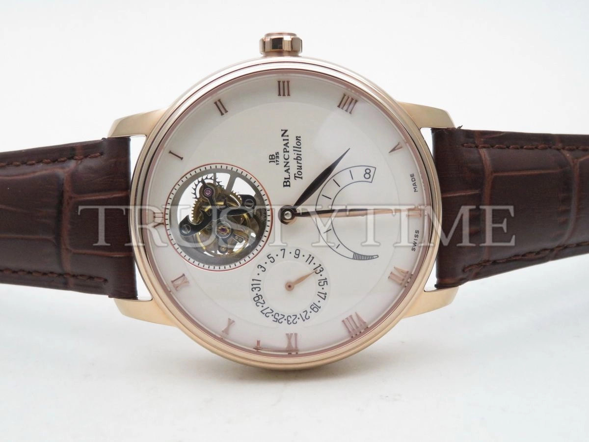 Копия часов Blancpain Villeret Complicated Tourbillon 6025-3642-55B