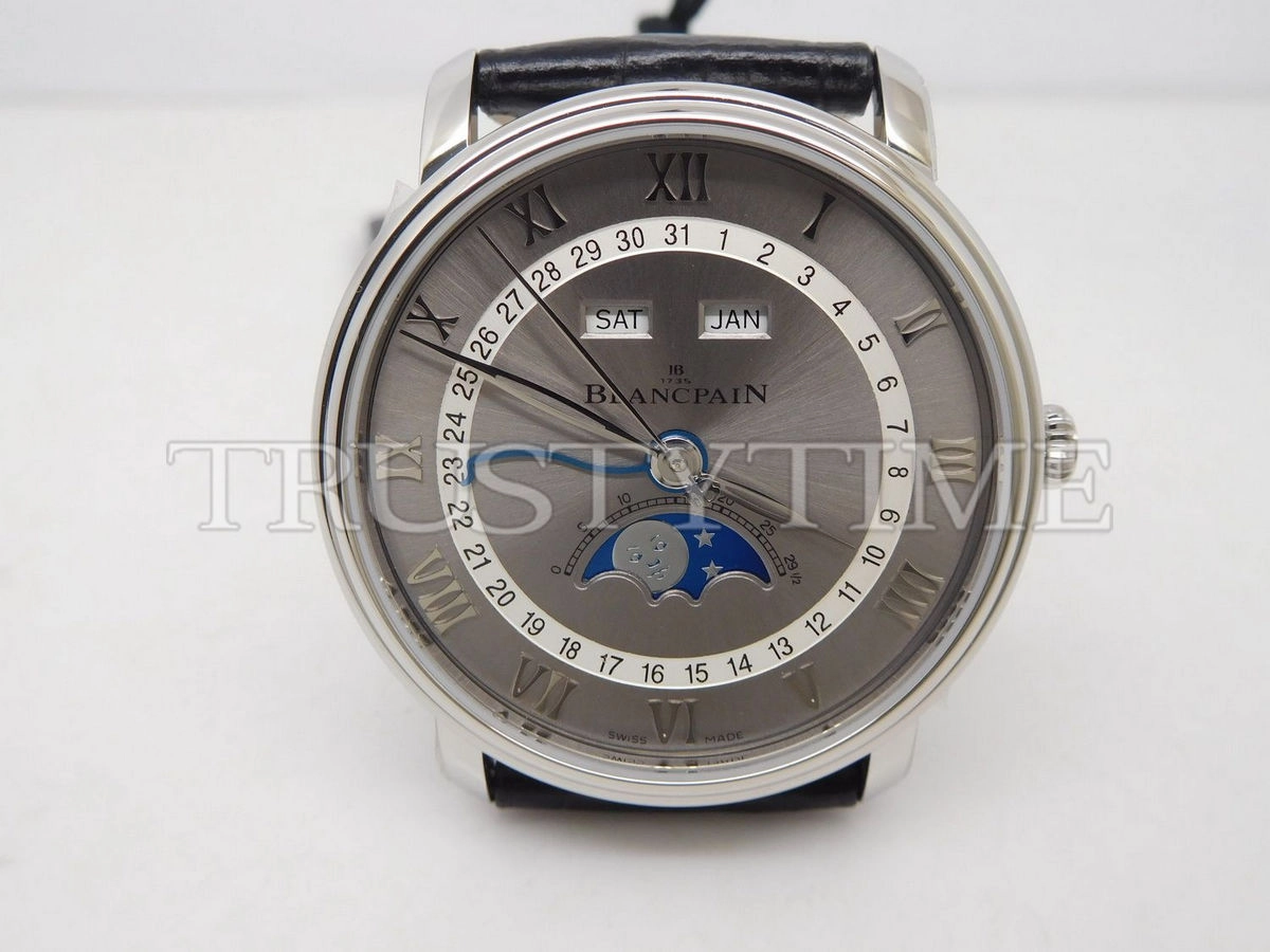 Копия часов Blancpain Villeret Quantième Complet 40mm 6654-1113-55B