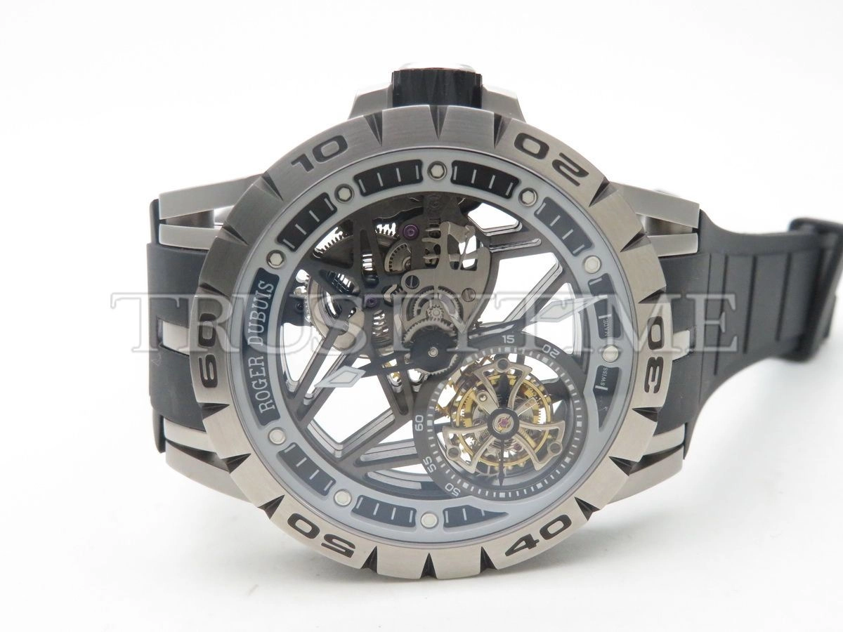 Копия часов Roger Dubuis Excalibur Spider Skeleton Flying Tourbillon 45mm RDDBEX0479